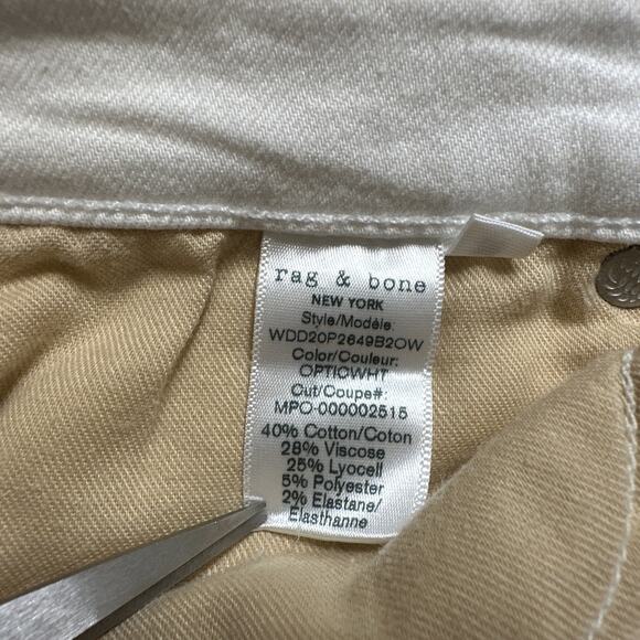 Rag & Bone Nina High Rise Ankle Flare Jeans Women's Size 26 White - Picture 9 of 9